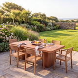 Belgravia Dining Table - Timeless Teak Outdoor Dining Table - UK and Ireland garden setting - image 3 Belgravia Dining Table - Timeless Teak Outdoor Dining Table - UK and Ireland garden setting - image 3