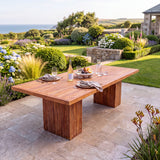 Belgravia Dining Table - Timeless Teak Outdoor Dining Table - UK and Ireland garden setting - image 2 Belgravia Dining Table - Timeless Teak Outdoor Dining Table - UK and Ireland garden setting - image 2