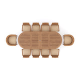 Teak 200cm to 300cm Oval Extending Table with 8 Oxford Stacking Chairs & 2 San Francisco Chairs Teak 200cm to 300cm Oval Extending Table with 8 Oxford Stacking Chairs & 2 San Francisco Chairs