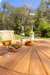 4 Seater Teak Garden Dining Set - 120cm Sunshine Folding Table with Folding Chairs 4 Seater Teak Garden Dining Set - 120cm Sunshine Folding Table with Folding Chairs