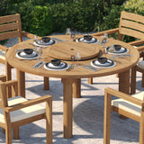 Teak Set 150cm Maximus Round Table with 6 Marlow Stacking Chairs – Teak Garden Dining Set Teak Set 150cm Maximus Round Table with 6 Marlow Stacking Chairs – Teak Garden Dining Set