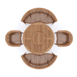 Teak Set 150cm Maximus Round Table 4cm Top (2 San Francisco Benches, 2 San Francisco Chairs) Cushions included. Teak Set 150cm Maximus Round Table 4cm Top (2 San Francisco Benches, 2 San Francisco Chairs) Cushions included.