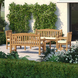 Harmony Bench Set – Teak Garden Lounge Set Harmony Bench Set – Teak Garden Lounge Set