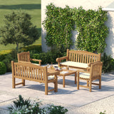 Harmony Bench Set – Teak Garden Lounge Set Harmony Bench Set – Teak Garden Lounge Set