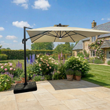 4x3m LED Cantilever Parasol with Solar-Powered LED Lighting 4x3m LED Cantilever Parasol with Solar-Powered LED Lighting