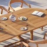 Teak Oval 2m–3m Extending Table 4cm Top with 10 Sydney Chairs – Teak Garden Dining Set, Free Cushions Teak Oval 2m–3m Extending Table 4cm Top with 10 Sydney Chairs – Teak Garden Dining Set, Free Cushions
