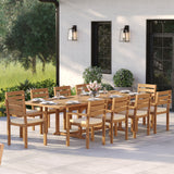 Teak Set 200–300cm Rectangle Extending Table 4cm Top with 10 Marlow Stacking Chairs – Premium Teak Garden Dining Set Teak Set 200–300cm Rectangle Extending Table 4cm Top with 10 Marlow Stacking Chairs – Premium Teak Garden Dining Set