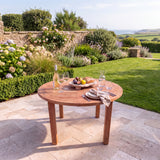 120cm Round Maximus Teak Table - Durable, Premium Round Table - UK and Ireland garden setting - image 2 120cm Round Maximus Teak Table - Durable, Premium Round Table - UK and Ireland garden setting - image 2