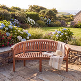Teak Garden Furniture San Francisco Bench Cushion Included - Teak Garden Furniture Bench - UK and Ireland garden setting - image 1 Teak Garden Furniture San Francisco Bench Cushion Included - Teak Garden Furniture Bench - UK and Ireland garden setting - image 1