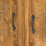 Handcrafted Natural Sideboard, Floral Carving, Medium Brown 150cm + 180cm Handcrafted Natural Sideboard, Floral Carving, Medium Brown 150cm + 180cm