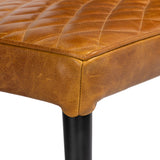 2 x Luxus Real Leather Chair, Camel Brown 2 x Luxus Real Leather Chair, Camel Brown