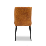 2 x Luxus Real Leather Chair, Camel Brown 2 x Luxus Real Leather Chair, Camel Brown