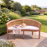 Teak Garden Furniture San Francisco Bench Cushion Included - Teak Garden Furniture Bench - UK and Ireland garden setting - image 2 Teak Garden Furniture San Francisco Bench Cushion Included - Teak Garden Furniture Bench - UK and Ireland garden setting - image 2