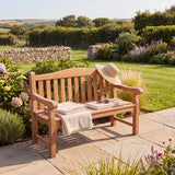 Teak Garden Furniture Harmony Bench with Cushions - UK and Ireland garden setting - image 1 Teak Garden Furniture Harmony Bench with Cushions - UK and Ireland garden setting - image 1
