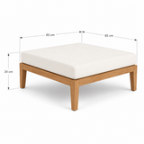 Amalfi Teak Garden Footstool Amalfi Teak Garden Footstool