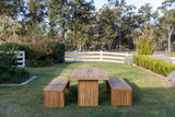 Belgravia Teak Garden Dining Set – Bench Set Belgravia Teak Garden Dining Set – Bench Set