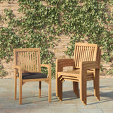 Teak Set 2m Sunshine Table with 6 Henley Stacking Chairs Teak Set 2m Sunshine Table with 6 Henley Stacking Chairs