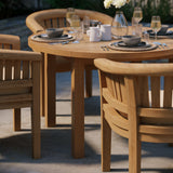 Teak Set 120cm Maximus Round Fixed Table with 4 San Francisco Chairs Teak Set 120cm Maximus Round Fixed Table with 4 San Francisco Chairs