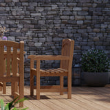 Teak Set 90cm Square Table with 4 Warwick Chairs (Cushions Included) Teak Set 90cm Square Table with 4 Warwick Chairs (Cushions Included)