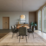 180cm Oval Solid Wood Table with Metal Legs and 6 Grey Velvet Chairs 180cm Oval Solid Wood Table with Metal Legs and 6 Grey Velvet Chairs