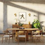 210cm Oval Solid Wood Table, with Fluted Base and 6 Curved Ash Chairs 210cm Oval Solid Wood Table, with Fluted Base and 6 Curved Ash Chairs