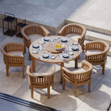 Luxor 150cm Round Table Table, 4cm Top (6 San Francisco Chairs) Cushions included. Luxor 150cm Round Table Table, 4cm Top (6 San Francisco Chairs) Cushions included.