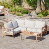 Amalfi Corner Teak Sofa Set Amalfi Corner Teak Sofa Set