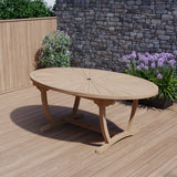 Teak 2m Sunshine Oval Table with Incorporated Lazy Susan Teak 2m Sunshine Oval Table with Incorporated Lazy Susan