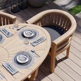 Teak Set 2m Sunshine Table with 2 San Francisco Chairs and 2 Benches Teak Set 2m Sunshine Table with 2 San Francisco Chairs and 2 Benches