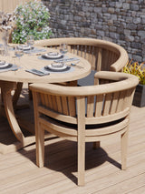 Teak Set 2m Sunshine Table with 2 San Francisco Chairs and 2 Benches Teak Set 2m Sunshine Table with 2 San Francisco Chairs and 2 Benches