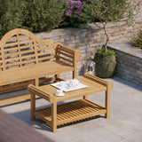 Teak Lutyens Coffee Set ( 1 x Bench, 1 x Coffee Table) Teak Lutyens Coffee Set ( 1 x Bench, 1 x Coffee Table)