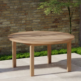 Luxor 150cm Round Teak Table with 4cm Table Top Luxor 150cm Round Teak Table with 4cm Table Top