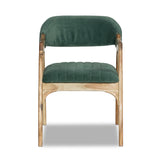 Marquess Green Velour Chair in Acacia Marquess Green Velour Chair in Acacia