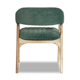 Marquess Green Velour Chair in Acacia Marquess Green Velour Chair in Acacia
