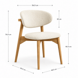 150cm Round Solid Wood Table with Fluted Base and 6 Okra Cream Cotton Chairs. 150cm Round Solid Wood Table with Fluted Base and 6 Okra Cream Cotton Chairs.
