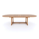 Teak Garden Furniture 2-3m Oval Extending Table, 4cm Top. Teak Garden Furniture 2-3m Oval Extending Table, 4cm Top.
