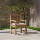 Warwick Teak Hardwood Armchair and Cushion. Warwick Teak Hardwood Armchair and Cushion.