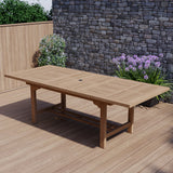 Teak Garden Furniture 180-240cm Rectangle Extending Table, 4cm Top. Teak Garden Furniture 180-240cm Rectangle Extending Table, 4cm Top.
