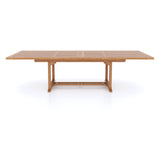 Teak Set 200-300cm Rectangle Extending Table 4cm Top (10 Oxford Stacking Chairs) Cushions included. Teak Set 200-300cm Rectangle Extending Table 4cm Top (10 Oxford Stacking Chairs) Cushions included.
