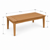 Santorini Teak Garden Lounge Set – Family Set with 2 Benches, 2 Chairs & Coffee Table Santorini Teak Garden Lounge Set – Family Set with 2 Benches, 2 Chairs & Coffee Table