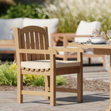 Teak 180-240cm Oval Extending Table, 4cm Top with 8 Warwick Chairs, Free Cushions. Teak 180-240cm Oval Extending Table, 4cm Top with 8 Warwick Chairs, Free Cushions.