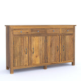 Handcrafted Natural Sideboard, Floral Carving, Medium Brown 150cm + 180cm Handcrafted Natural Sideboard, Floral Carving, Medium Brown 150cm + 180cm