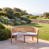 Teak Garden Furniture San Francisco Bench Cushion Included - Teak Garden Furniture Bench - UK and Ireland garden setting - image 3 Teak Garden Furniture San Francisco Bench Cushion Included - Teak Garden Furniture Bench - UK and Ireland garden setting - image 3