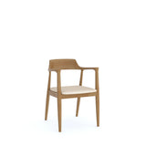 2 x Luxus Contemporary Ash Wood Curved Chair with Cream Velour Seat 2 x Luxus Contemporary Ash Wood Curved Chair with Cream Velour Seat