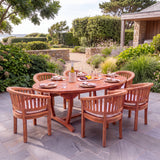 Teak Set 2m Sunshine table 4cm Top (with 6 San Francisco Chairs) Cushions included- Premium Outdoor Dining Collection - UK and Ireland garden setting - image 2 Teak Set 2m Sunshine table 4cm Top (with 6 San Francisco Chairs) Cushions included- Premium Outdoor Dining Collection - UK and Ireland garden setting - image 2