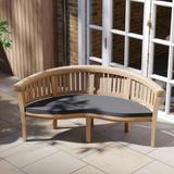 Teak 2-3m Oval Extending Table 4cm Top (8 Henley Stacking Chairs 2 San Francisco Benches) Free Cushions. Teak 2-3m Oval Extending Table 4cm Top (8 Henley Stacking Chairs 2 San Francisco Benches) Free Cushions.