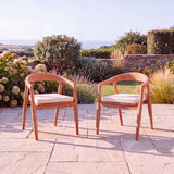 Set of 2 Sydney Teak Garden Chairs - UK and Ireland garden setting Set of 2 Sydney Teak Garden Chairs - UK and Ireland garden setting