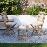 2 x Hampton Teak Folding Chairs with Cushions. 2 x Hampton Teak Folding Chairs with Cushions.