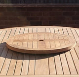 Teak Garden Furniture Set 180 cm Maximus Round Table & 8 Stacking Chairs Complete set Green Cushions Included. Teak Garden Furniture Set 180 cm Maximus Round Table & 8 Stacking Chairs Complete set Green Cushions Included.