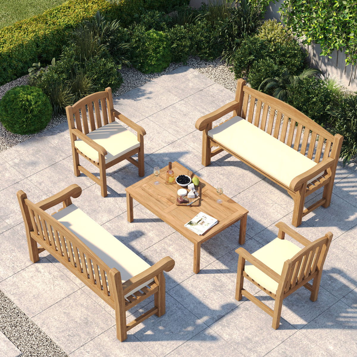 Designing a Valentine’s-Ready Outdoor Space with Teak Benches